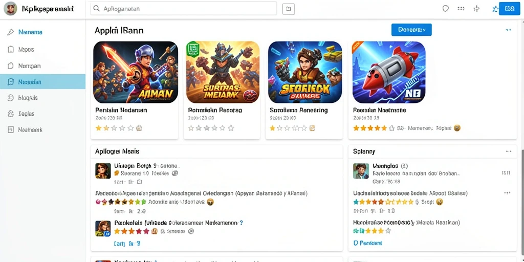 Tampilan antarmuka game yang menarik.